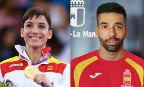 Sandra Sánchez y Raúl Cuerva en el Mundial de Karate de Linz