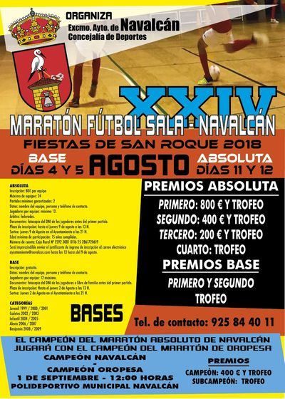 Navalcán calienta para dar comienzo a su tradicional Maratón de Fútbol Sala