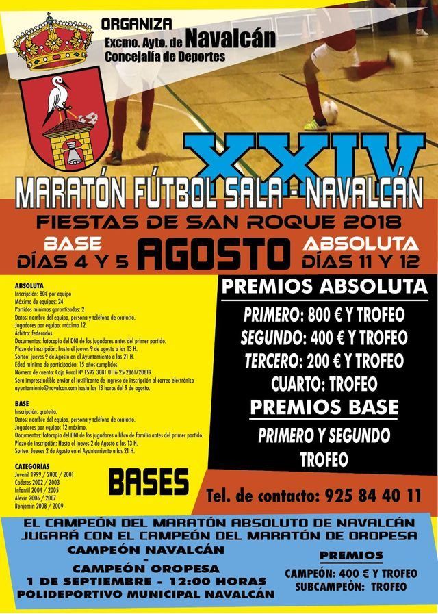 Navalcán calienta para dar comienzo a su tradicional Maratón de Fútbol Sala