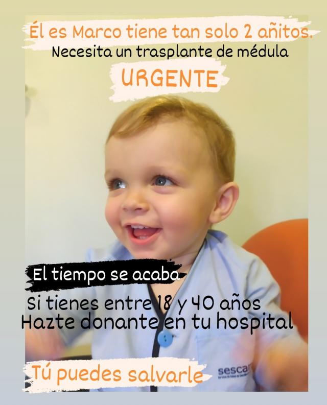 URGENTE | Marco, un talaverano de 2 años, necesita nuestra ayuda