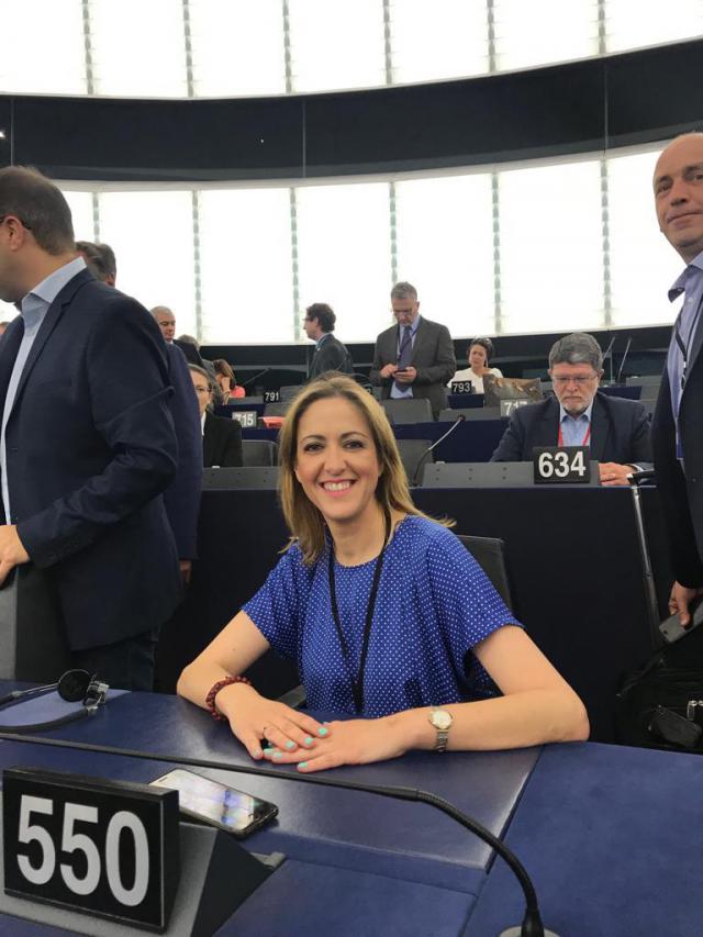 Cristina Maestre se estrena como eurodiputada