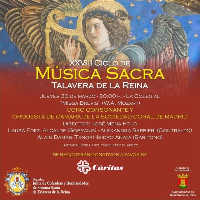 No te pierdas el concierto de “Missa Brevis” esta tarde en La Colegial