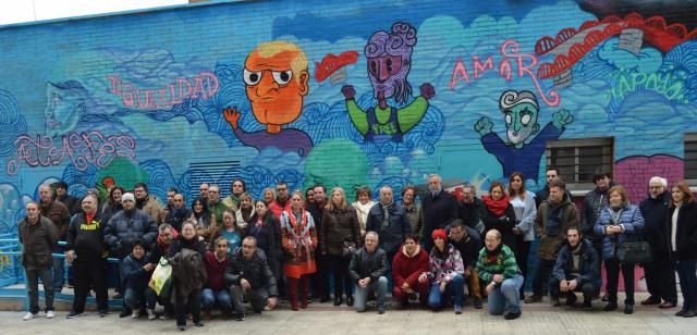 ATAFES Talavera inaugura un mural “por la integración'