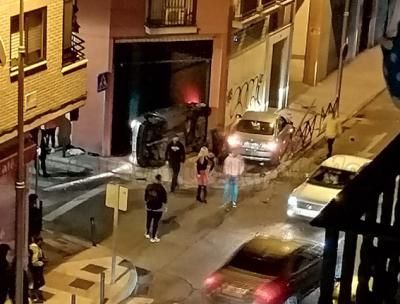 TALAVERA | Espectacular accidente en una transitada calle de la ciudad