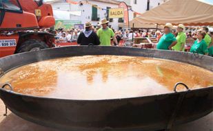 Todo preparado para el Pisto Gigante del Guinness en Villanueva de los Infantes (Ciudad Real)