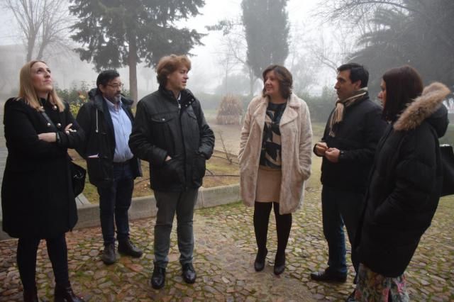 Patricia Franco durante la visita.