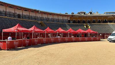 Todo preparado en la Plaza de Toros para vivir la final de la Eurocopa