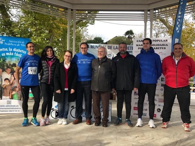 Diputación se suma a la marcha y carrera popular para concienciar sobre la diabetes