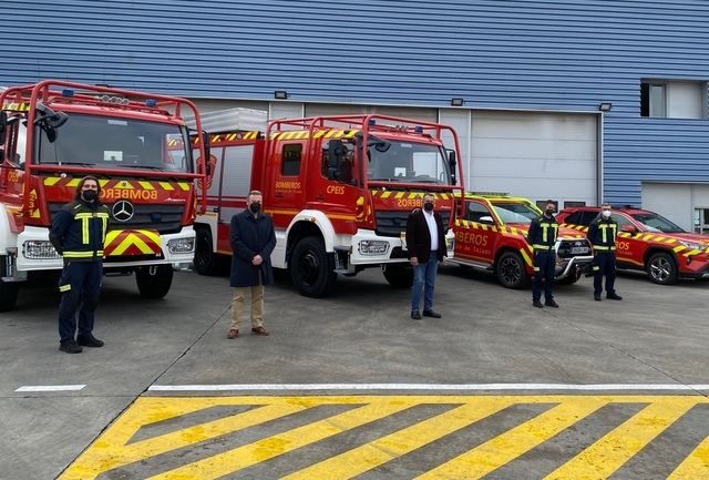 La diputación incorpora vehículos nuevos al Consorcio de Bomberos