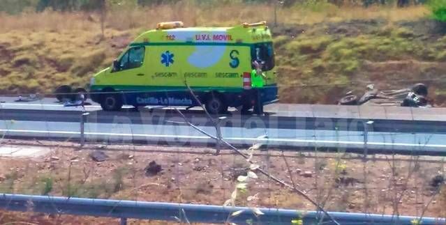 Dos jóvenes, heridos graves en un accidente en el km. 98 de la A-5