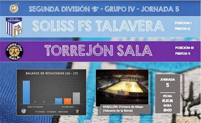 El Soliss FS Talavera quiere ‘meter la quinta’ ante Torrejón Sala