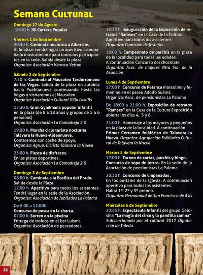 Da comienzo la semana cultural de Talavera la Nueva