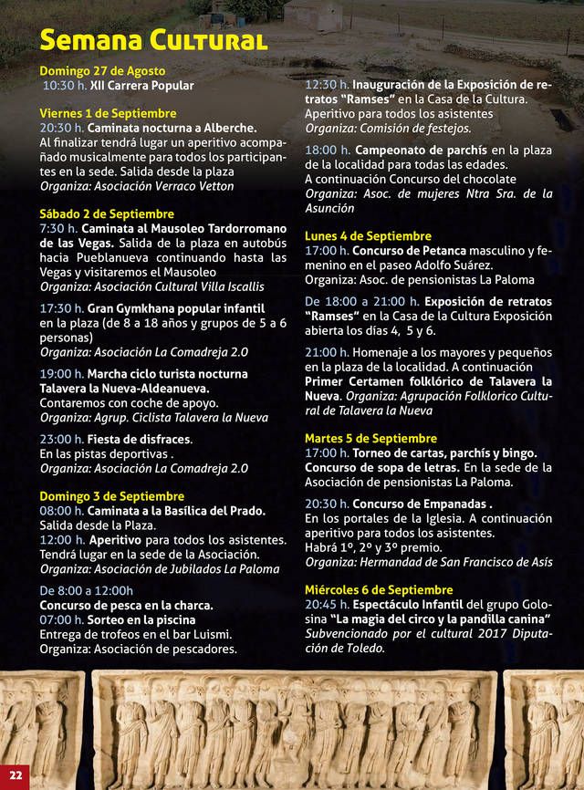 Da comienzo la semana cultural de Talavera la Nueva