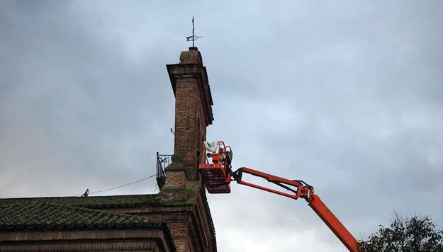 El permiso para retirar los nidos de cigüeña de la Basílica del Prado expiró el 4 de febrero