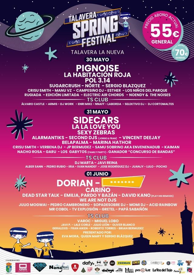 Ya puedes consultar el cartel por días del Talavera Spring Festival