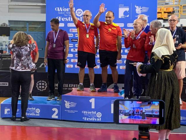 Javier Albéniz logra tres medallas en el mundial para jugadores con párkinson