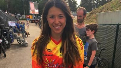 Gran papel de Verónica García en la Copa del Mundo de BMX Supercross en Bélgica