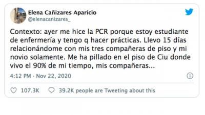 VIRAL | Elena Cañizares, la enfermera de CLM con Covid a la que sus compañeras quieren echar de su piso