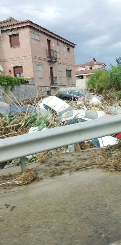 Las fuertes riadas arrasan Cebolla en pocos minutos