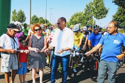 Homenaje a Doroteo García Jerónimo en la última etapa de la Vuelta