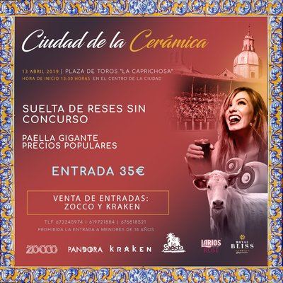 Este sábado disfruta de la primera capea “Ciudad de la Cerámica” en La Caprichosa