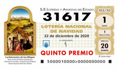 LOTERÍA DE NAVIDAD | El último quinto: 31.617