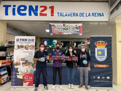 Tien 21 se incorpora a la nómina de patrocinadores del CD Cazalegas-Ebora Formación