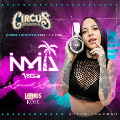 Dj lnmita Palmera llega a 'Circus' para que vivas una noche inolvidable