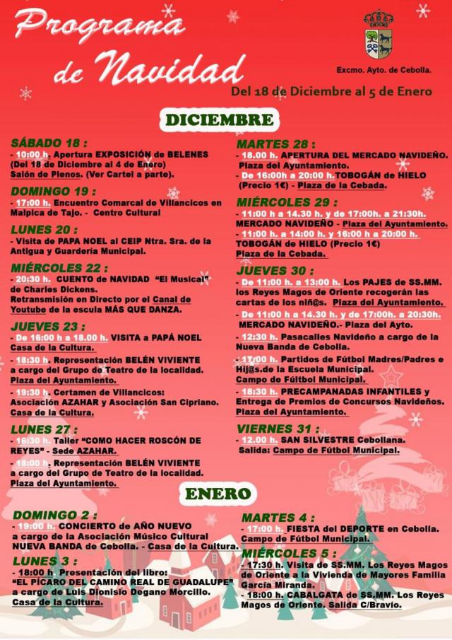 Cebolla vive la Navidad con estas actividades