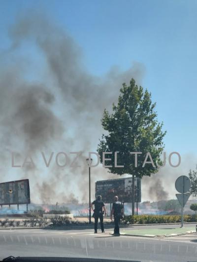 Extinguido el incendio de Talavera de la Reina