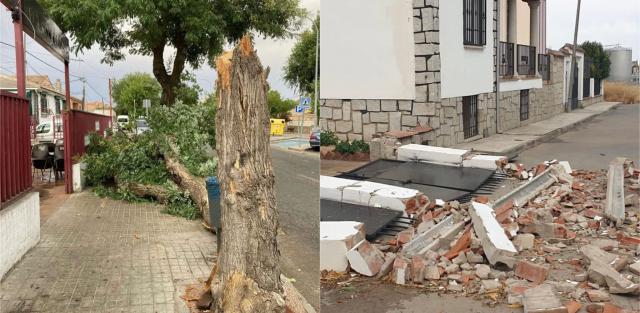 El viento provoca destrozos en varios municipios de Toledo