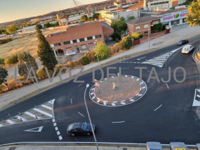 Finalizan las obras de mejora en los accesos a Talavera por la carretera de San Román