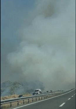 Un incendio ataca el paraje de Arroyo del Otero (Toledo)