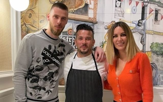 Edurne y de Gea, enamorados de Talavera: comieron en 'Raíces' de Carlos Maldonado