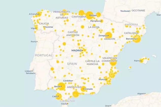 Estas son las ciudades más y menos afortundas