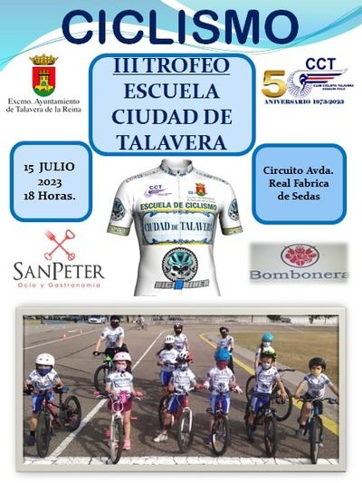 El III Trofeo Ciudad de Talavera concentrará al ciclismo escolar castellanomanchego