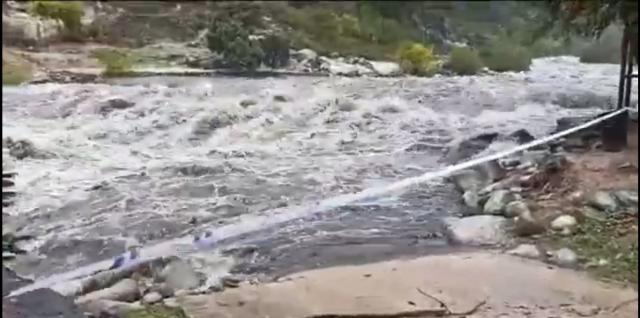 El impresionante vídeo de una garganta de Candeleda tras la borrasca Aline