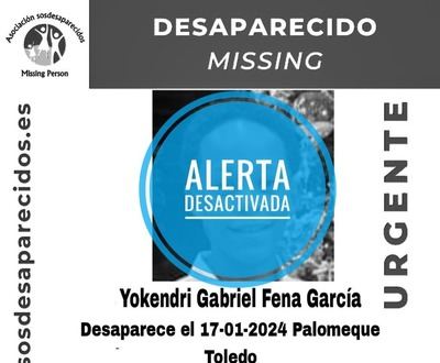 Localizan en buen estado de salud a Yokendri Gabriel Fena García