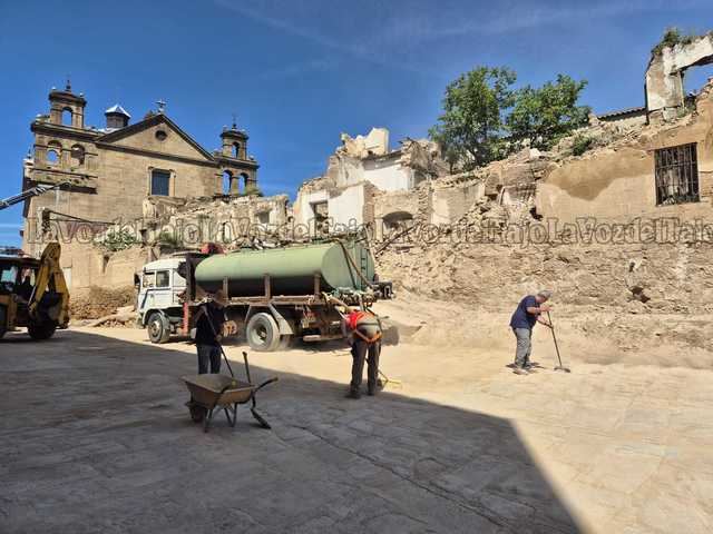 Oropesa subsana en tiempo récord los estragos del derrumbe de un edificio histórico