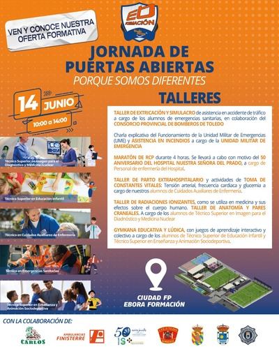 Ebora Formación celebra su jornada de Puertas Abiertas con talleres en vivo de la UME, Consorcio de Bomberos y un maratón de RCP