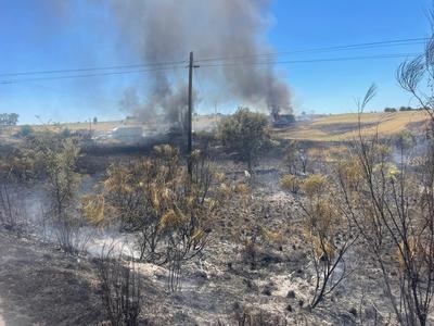 Logran controlar el incendio agrícola de El Casar de Escalona