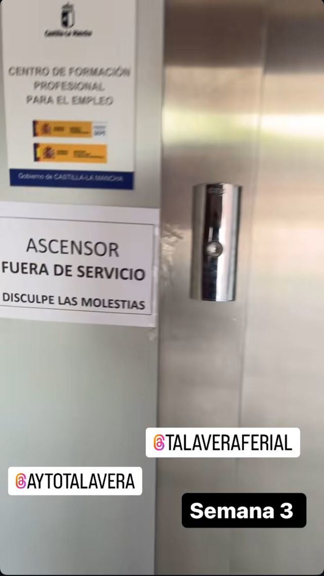 Tercera semana sin ascensor en la Fundación Semillas