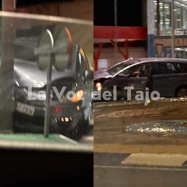 Un vehículo se estrella contra una farola en una conocida avenida de Talavera