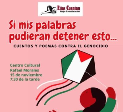 El grupo de narradoras orales "Ellas Cuentan" realizará un evento a beneficio del trabajo que Médicos Sin Fronteras está realizando en GAZA