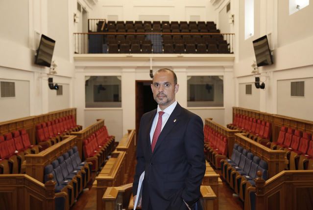 Pablo Bellido Acevedo, presidente de las Cortes de Castilla-La Mancha.