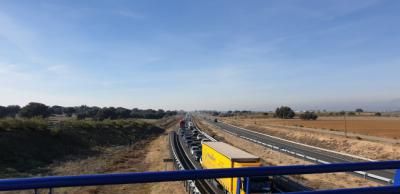 Retenciones de hasta 10 kilómetros en la A-5 (fotos)