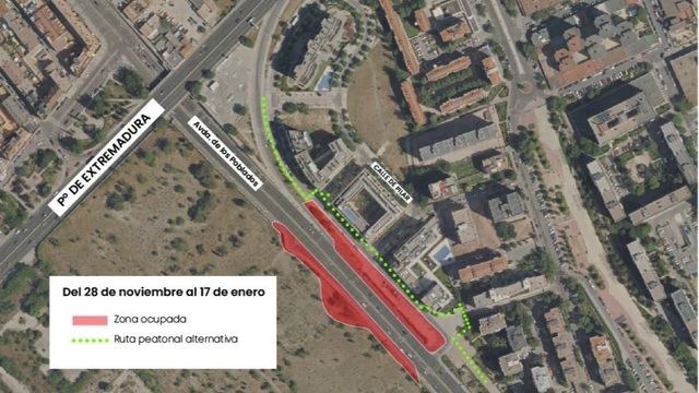 Las obras del Paseo Verde en Madrid afectarán accesos a la A-5 hacia Talavera