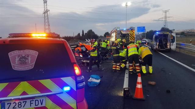 Cinco heridos en el accidente múltiple provocado por un kamikaze