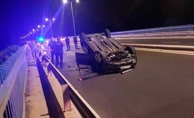 Accidente nocturno en el Puente del Príncipe de Talavera