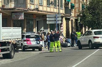 Un herido tras la colisión entre un coche y una moto en Talavera